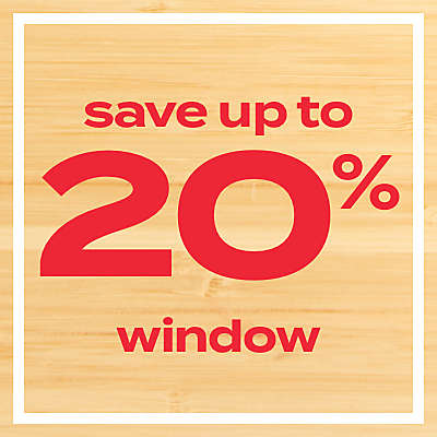 save up to 20% window