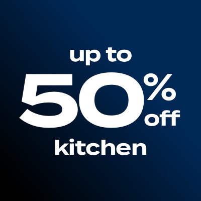 up to 50% off kitchen