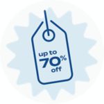 up to 70% off