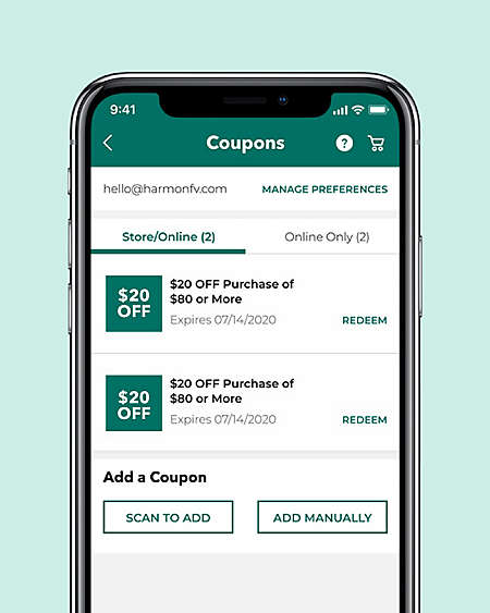 Quick access to coupons and more!