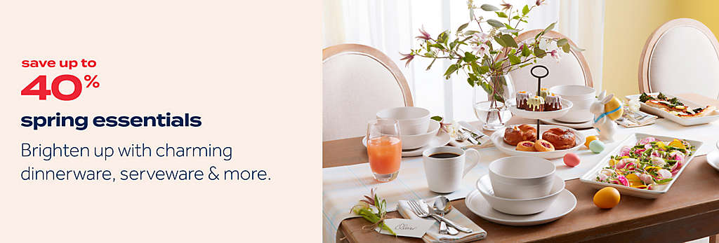 easter's right around the corner. Spring-inspired dinnerware and decor for your celebration. shop easter