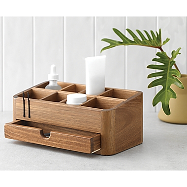 Haven&trade; Acacia Vanity Organizer with Drawer. View a larger version of this product image.