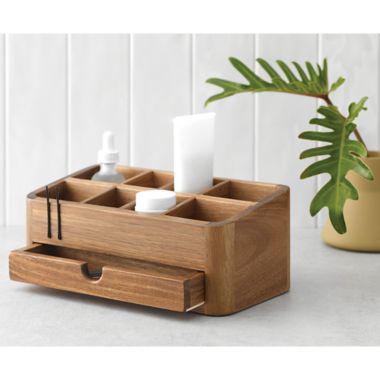 Haven&trade; Acacia Vanity Organizer with Drawer. View a larger version of this product image.