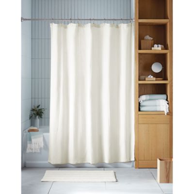Milk Brown Waterproof Bathroom Polyester Shower Curtain Liner Water Resistant 