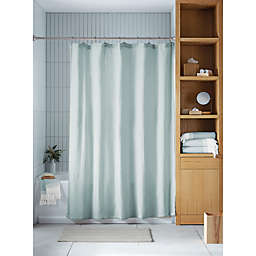 Haven™ 72-Inch x 72-Inch Double Gauze Organic Cotton Shower Curtain in Sky Green