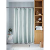 Haven&trade; 72-Inch x 72-Inch Double Gauze Organic Cotton Shower Curtain in Sky Green