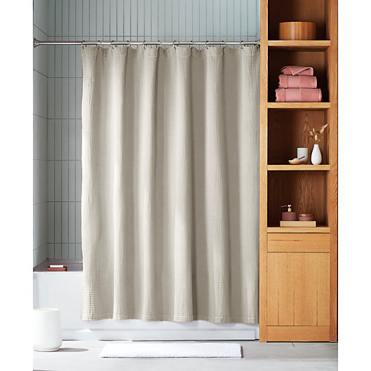 Alternate image 1 for Haven™ Washed Faille Shower Curtain