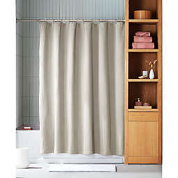 Haven™ Washed 72-Inch x 86-Inch Faille Shower Curtain in Brown