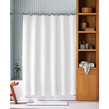 Haven&trade; 72-Inch x 72-Inch Mini Waffle Shower Curtain in White. View a larger version of this product image.