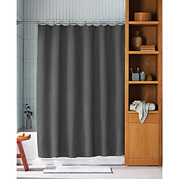Haven™ 72-Inch x 98-Inch Mini Waffle Shower Curtain in Granite Grey