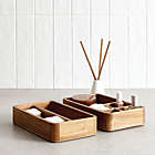 Alternate image 1 for Haven&trade; 2-Piece Stackable Acacia Cosmetic Organizer