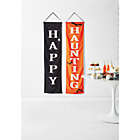 Alternate image 1 for &quot;Happy Haunting&quot; 2-Piece 16.42-Inch x 72-Inch Canvas Banner Set in Black/Orange