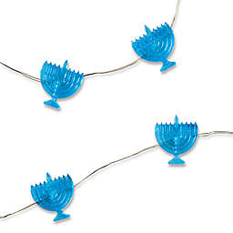 H for Happy™ Hanukkah Menorah Fairy 6-Foot 20-Light LED String Light in Blue
