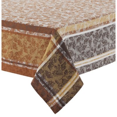 Acorns and Leaves Cotton Jacquard Table Linen Collection
