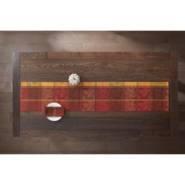 Pumpkin Cotton Jacquard 72-Inch Table Runner. View a larger version of this product image.