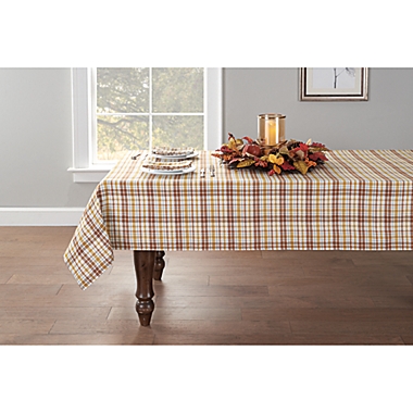 Harvest Plaid 60-Inch x 102-Inch Oblong Tablecloth. View a larger version of this product image.