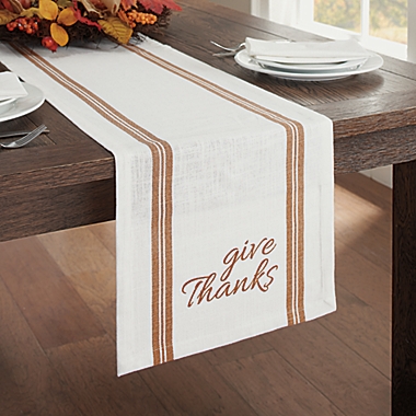 Harvest Give Thanks Border 72-Inch Table Runner. View a larger version of this product image.