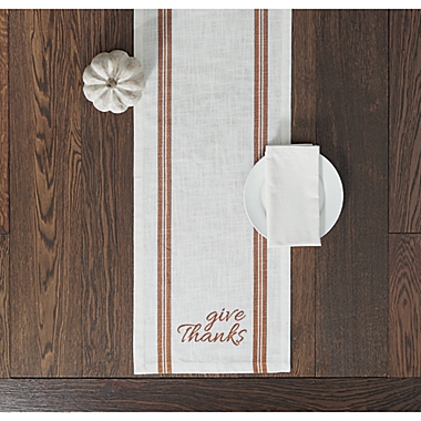 Harvest Give Thanks Border 72-Inch Table Runner. View a larger version of this product image.