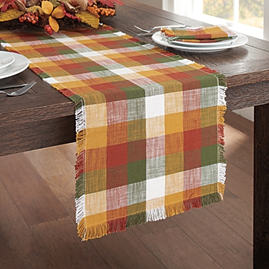 Check Fringe 72-Inch Table Runner. View a larger version of this product image.