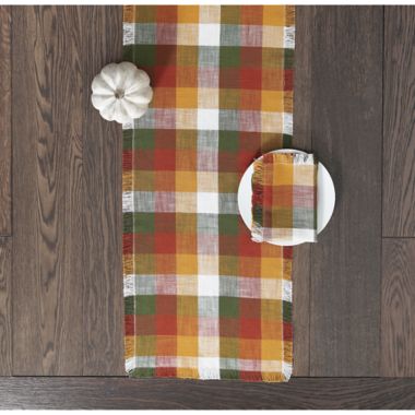 Check Fringe 72-Inch Table Runner. View a larger version of this product image.