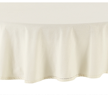 Harvest Hemstitch 70-Inch Round Tablecloth in Ivory. View a larger version of this product image.