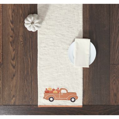 Truck Applique 72-Inch Table Runner. View a larger version of this product image.