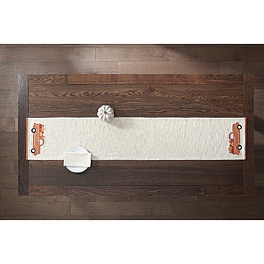 Truck Applique 90-Inch Table Runner. View a larger version of this product image.