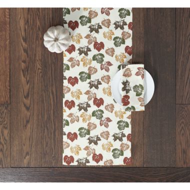 Stamped Leaves Table Runner. View a larger version of this product image.