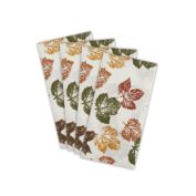 Stamped Leaves Napkins (Set of 4)