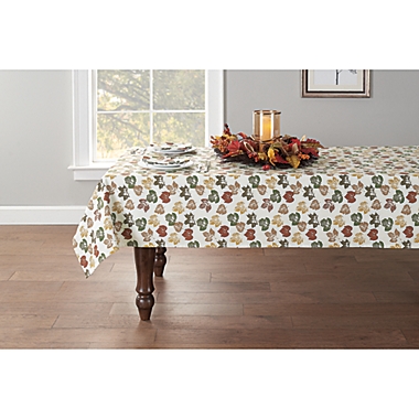 Stamped Leaves 60-Inch x 144-Inch Oblong Tablecloth. View a larger version of this product image.