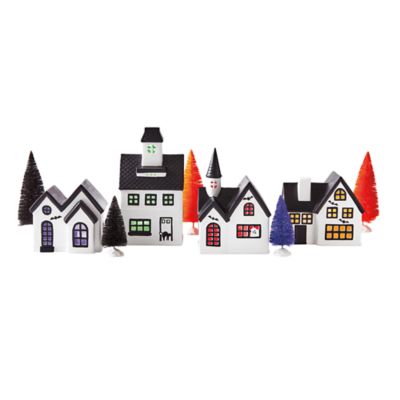 H for Happy&trade; 13-Piece Halloween Village Set with LED Lights in White