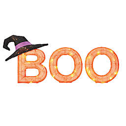H for Happy™ 36-Inch "Boo" LED Outdoor Lawn Décor in Orange/Black