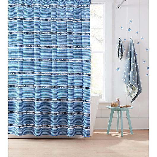 Alternate image 1 for Marmalade™ 72-Inch x 72-Inch Luca Shower Curtain in Blue