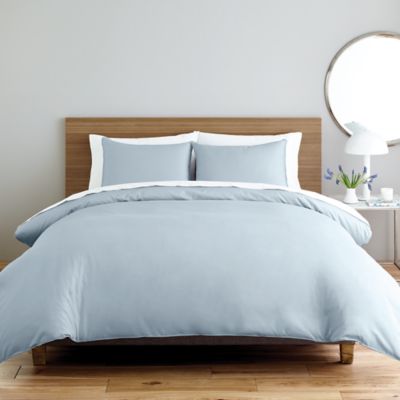 Nestwell&trade; Solid Sateen 3-Piece Full/Queen Comforter Set in Illusion Blue