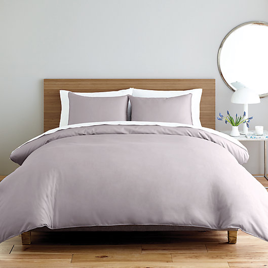Alternate image 1 for Nestwell™ Solid Sateen 2-Piece Twin Comforter Set in Lilac Marble