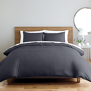 Nestwell&trade; Solid Sateen 3-Piece Full/Queen Comforter Set in Periscope. View a larger version of this product image.