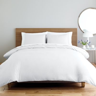 Nestwell&trade; Solid Sateen 3-Piece Full/Queen Duvet Cover Set in Bright White