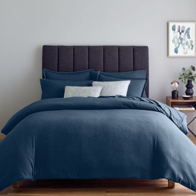 Nestwell&trade; Soft and Cozy Heathered 3-Piece King Comforter Set in Navy
