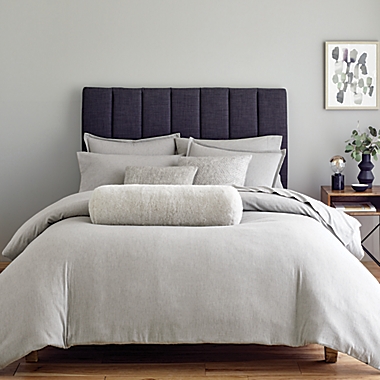 Nestwell&trade; Soft and Cozy Heathered 3-Piece King Comforter Set in Medium Grey. View a larger version of this product image.