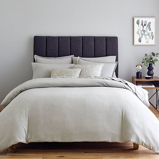 Alternate image 1 for Nestwell™ Heathered Solid 3-Piece Full/Queen Comforter Set in Medium Grey