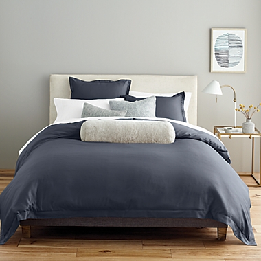 Nestwell&trade; Pure Earth&trade; Organic Cotton 3-Piece Full/Queen Comforter Set in Dark Stone. View a larger version of this product image.