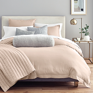 Nestwell&trade; Pure Earth&trade; Organic Cotton Blend 3-Piece King Comforter Set in Light Clay. View a larger version of this product image.