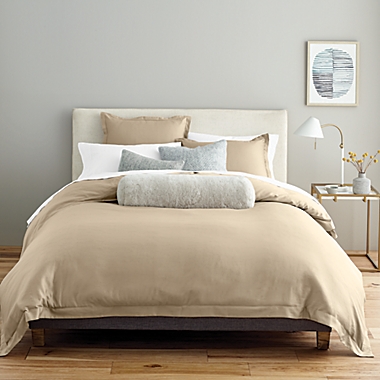 Nestwell&trade; Pure Earth&trade; Organic Cotton 3-Piece Full/Queen Comforter Set in Medium Cotton. View a larger version of this product image.