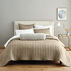 Alternate image 3 for Nestwell&trade; Pure Earth 3-Piece Organic Cotton Full/Queen Quilt Set in Dark Oak