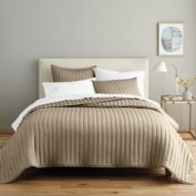 Nestwell&trade; Pure Earth 3-Piece Organic Cotton King Quilt Set in Dark Oak
