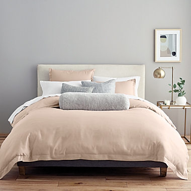 Nestwell&trade; Pure Earth&trade; Organic Cotton 3-Piece King Duvet Cover Set in Light Grey. View a larger version of this product image.