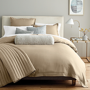 Nestwell&trade; Pure Earth&trade; Organic Cotton 3-Piece King Duvet Cover Set in Medium Cotton. View a larger version of this product image.