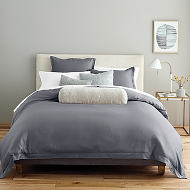 Nestwell&trade; Pure Earth&trade; Organic Cotton 3-Piece King Duvet Cover Set in Medium Stone. View a larger version of this product image.