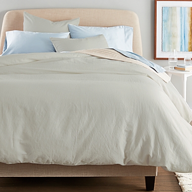 Nestwell&trade; Washed Linen Cotton 3-Piece King Comforter Set in Natural. View a larger version of this product image.