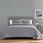Alternate image 0 for Nestwell&trade; Cotton Voile 3-Piece King Stitch Pattern Quilt Set in Grey